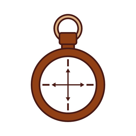 compass symbol of tourism adventure travel camping vector illustrationのイラスト素材