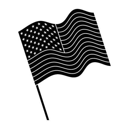 united states of america flag vector illustration designのイラスト素材