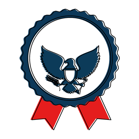 united states of america eagle vector illustration designのイラスト素材