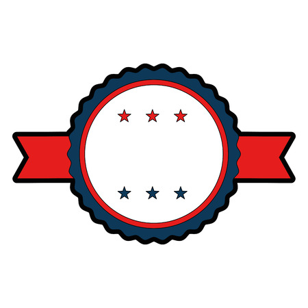 United states of america seal with ribbonのイラスト素材