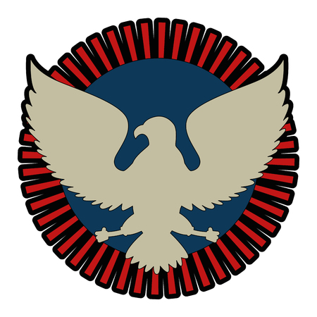 United states of america eagleのイラスト素材