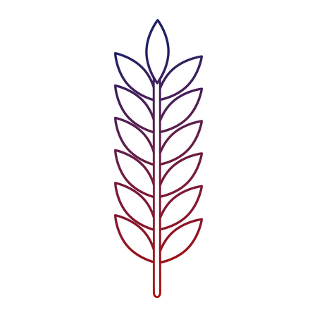 laurel leaf isolated icon vector illustration designのイラスト素材