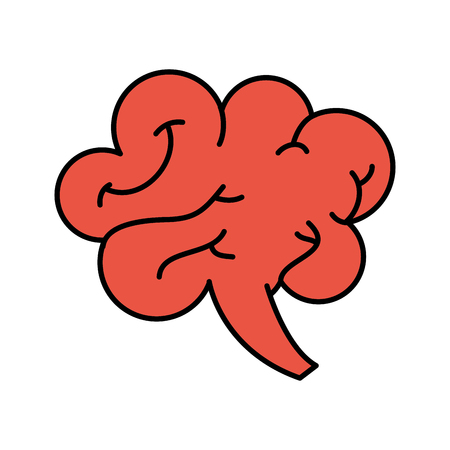 human brain mind or intelligence icon vector illustrationのイラスト素材