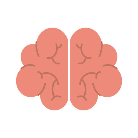 human brain mind or intelligence icon vector illustrationのイラスト素材