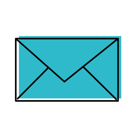 email envelope message communication close vector illustrationのイラスト素材