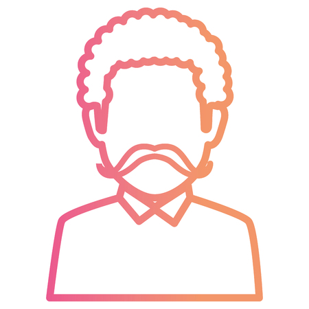 young man avatar character vector illustration designのイラスト素材