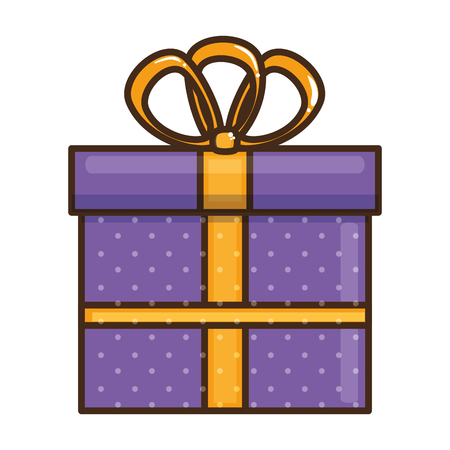 gift box present icon vector illustration designのイラスト素材
