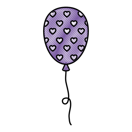 A balloon air party decoration vector illustration designのイラスト素材