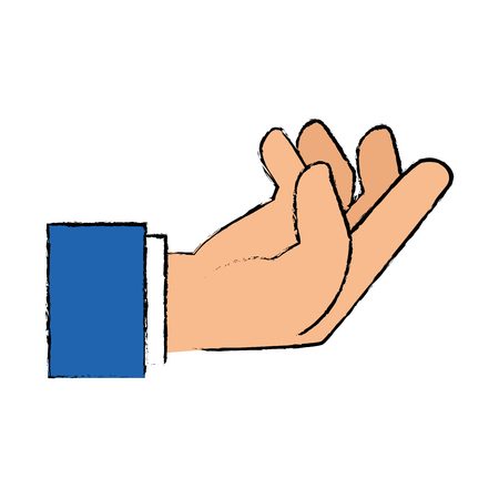 human hand catching icon vector illustration designのイラスト素材