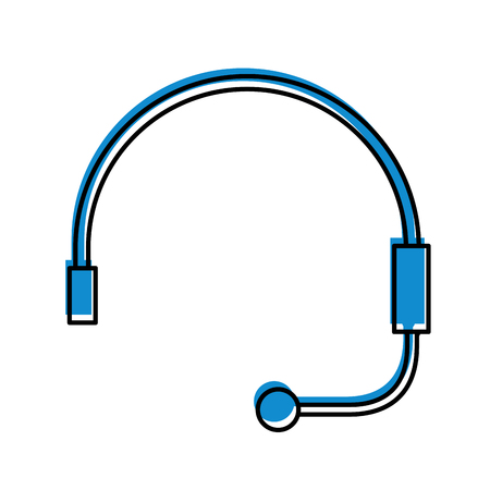 headphone for support or service customer vector illustrationのイラスト素材