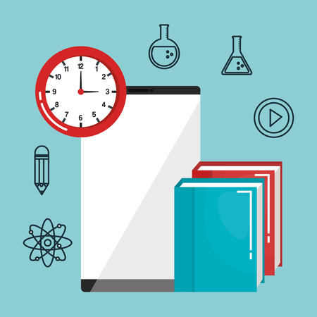 online education set icons vector illustration designのイラスト素材
