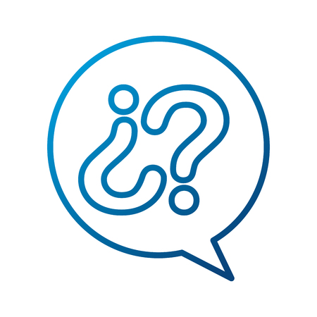customer service speech bubble question communication vector illustrationのイラスト素材