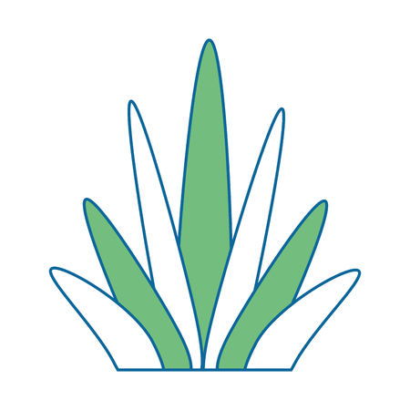 leaves icon over white background colorful design vector illustrationのイラスト素材