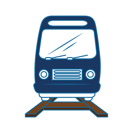 train icon over white background vector illustrationのイラスト素材