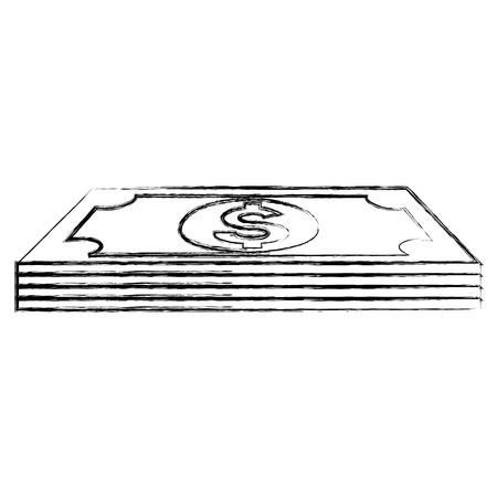 bill money isolated icon vector illustration designのイラスト素材