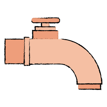 water tap isolated icon vector illustration designのイラスト素材
