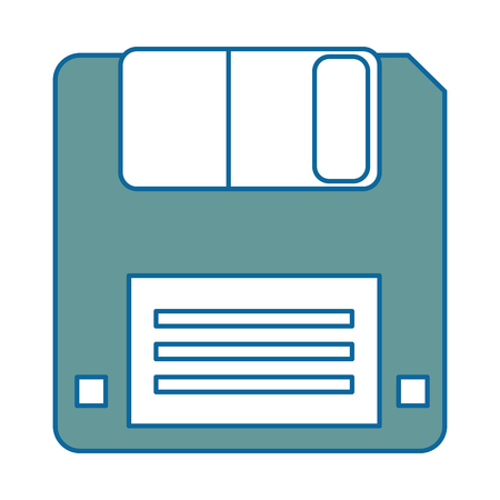 floppy disk data storage vector illustration designのイラスト素材