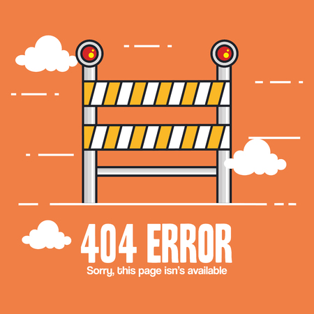 404 connection error icons vector illustration designのイラスト素材