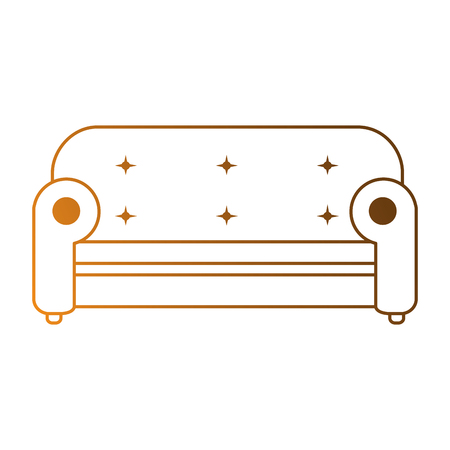 comfortable sofa isolated icon vector illustration designのイラスト素材