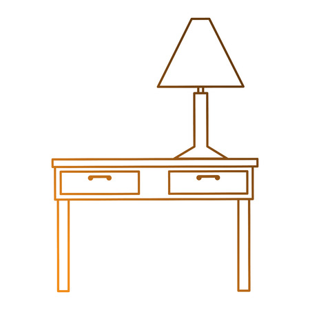 table with lamp icon vector illustration designのイラスト素材