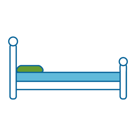 comfortable bed isolated icon vector illustration designのイラスト素材