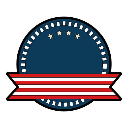 united states of america emblem frame vector illustration designのイラスト素材