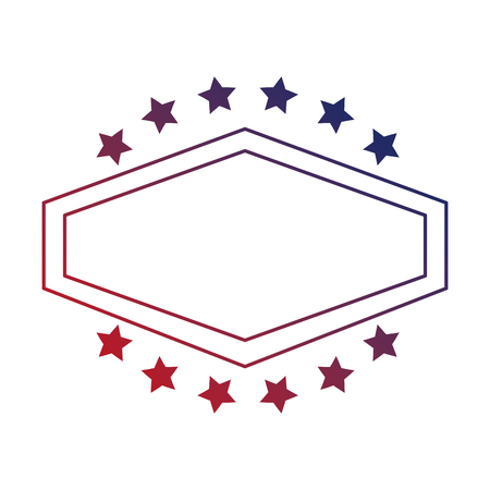united states of america emblem frame vector illustration designのイラスト素材