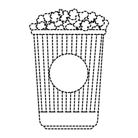 delicious pop corn isolated icon vector illustration designのイラスト素材