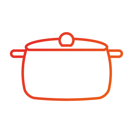 stainless pot utensil kitchen for cooking vector illustrationのイラスト素材