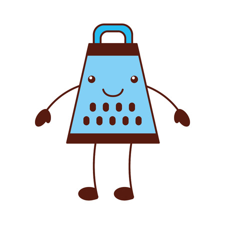 cartoon grater food preparation cooking equipment handle vector illustrationのイラスト素材