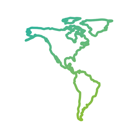 north and south america map communication network vector illustrationのイラスト素材