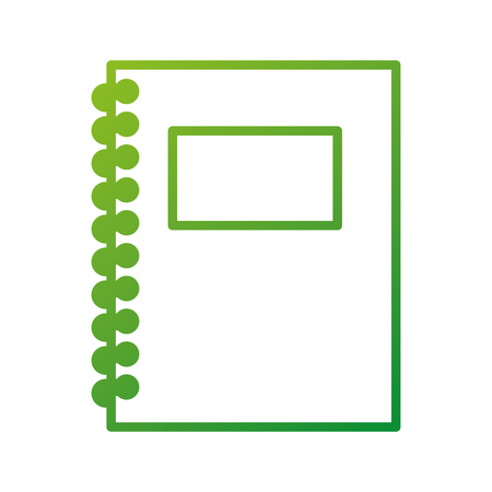 back to school notebook spiral cover close element vector illustrationのイラスト素材