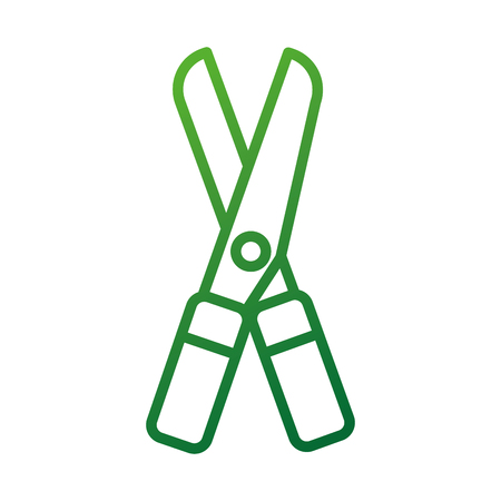 gardening scissors equipment agriculture icon image vector illustrationのイラスト素材