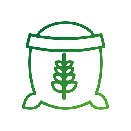 farm basket apple fruit nature food vector illustrationのイラスト素材