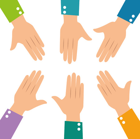 Human hands vector illustration graphic designのイラスト素材