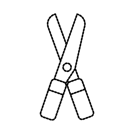 gardening scissors equipment agriculture icon image vector illustrationのイラスト素材