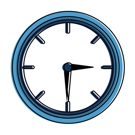 time clock isolated icon vector illustration designのイラスト素材
