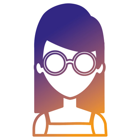 beautiful woman avatar character vector illustration designのイラスト素材