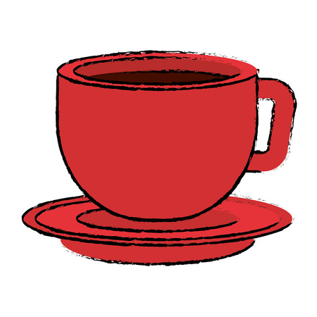 coffee cup isolated icon vector illustration designのイラスト素材