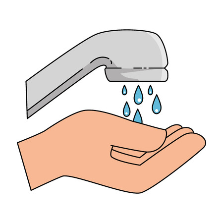 hand washing isolated icon vector illustration designのイラスト素材