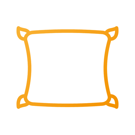 comfortable pillow cushion bedroom cloth vector illustrationのイラスト素材