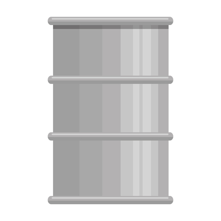metalic barrel isolated icon vector illustration designのイラスト素材