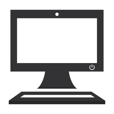 computer desktop isolated icon vector illustration designのイラスト素材