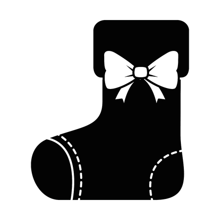 merry christmas socks decorative vector illustration designのイラスト素材