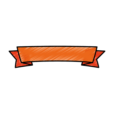 ribbon decorative frame icon vector illustration designのイラスト素材