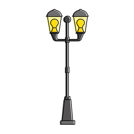 park lantern isolated icon vector illustration designのイラスト素材