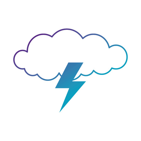 cloud with rays storm vector illustration designのイラスト素材
