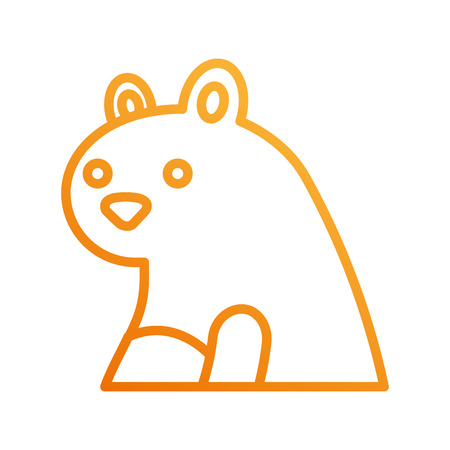 autumn season squirrel animal forest vector illustrationのイラスト素材