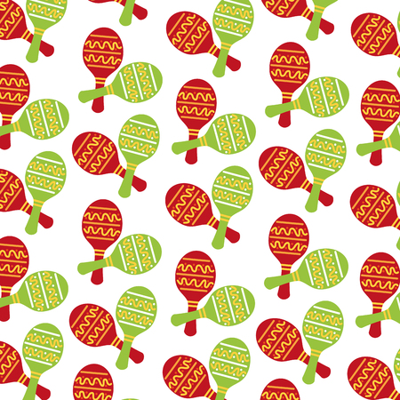 maracas mexican music instrument celebration carnival vector illustrationのイラスト素材
