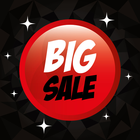 big sale promotion icon vector illustration designのイラスト素材